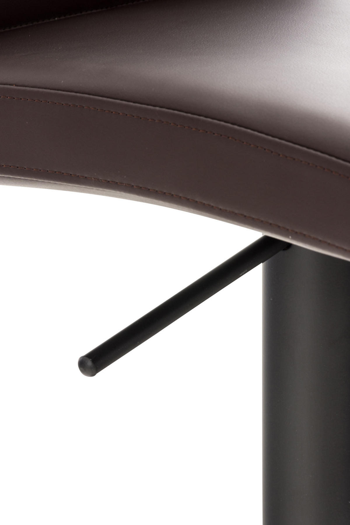 BARHOCKER 2er Set Lederlook Braun - Schwarz/Braun, Textil/Metall (40/93/49cm) - CLP