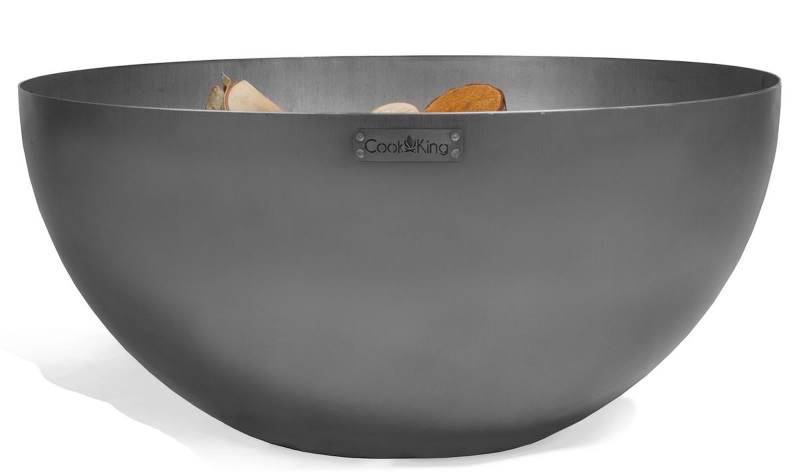 FEUERSCHALE Premium „DALLAS“ 85 cm, Tief - Rostfarben, Metall (85/85cm) - Cook King