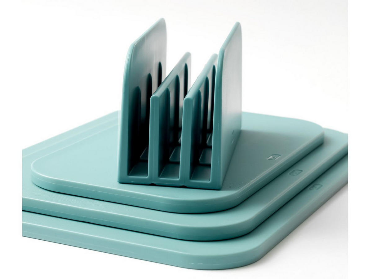 SCHNEIDEBRETTER-SET Choptima nordic green - Türkis, Kunststoff (35/26cm) - Rosti