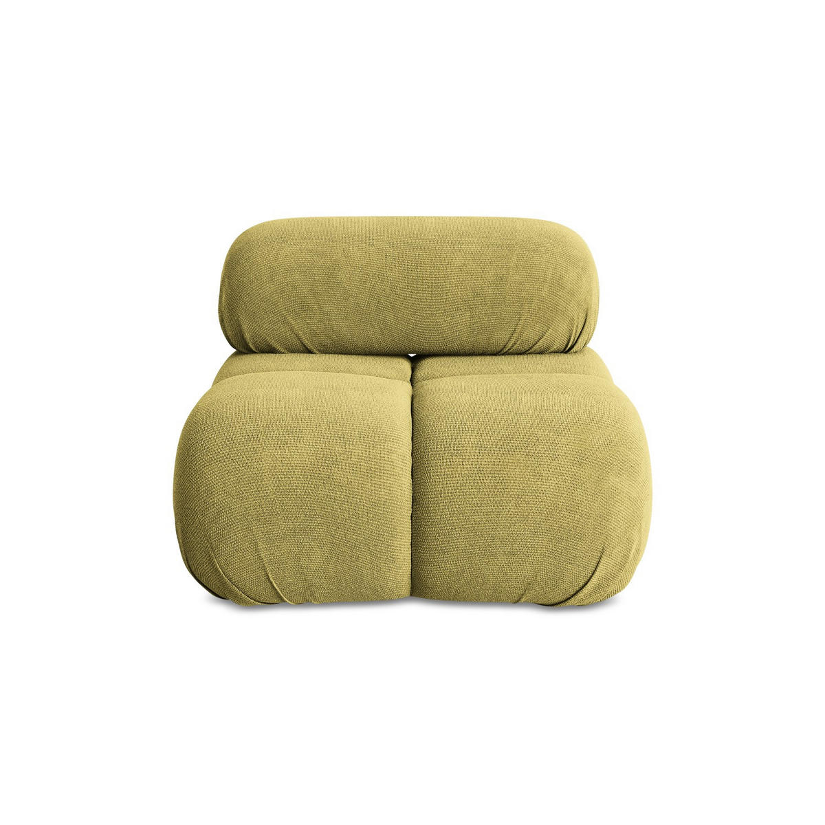 SESSEL Chenille Stoff Grün - Limette/Schwarz, Kunststoff/Textil (96/70/95cm) - LaMiaSofa