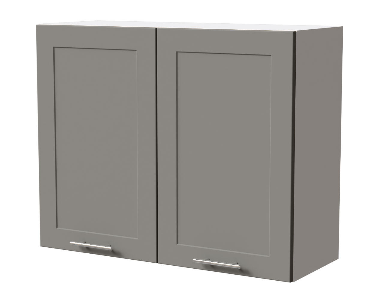 HÄNGESCHRANK Oslo W3/90 Weiß / Dust Grey Matt 90 / 32,5 / 72cm - Weiß/Grau, Holz/Holzwerkstoff (90/72/32.5cm) - Feldmann-Wohnen