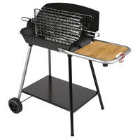 HOLZKOHLEGRILL Exel duo grill Schwarz - Schwarz, Metall (58.5/96.5/99cm) - Somagic