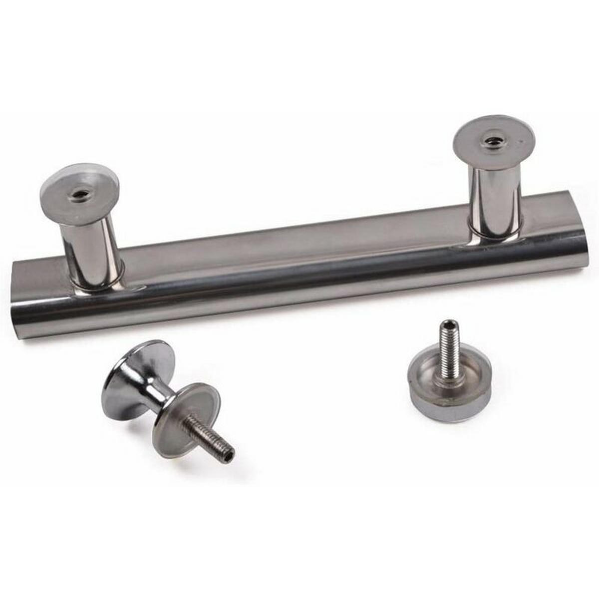 MÖBELGRIFF 2er-Set 145 mm Edelstahl - Silberfarben, Metall (2/3/2.1cm)