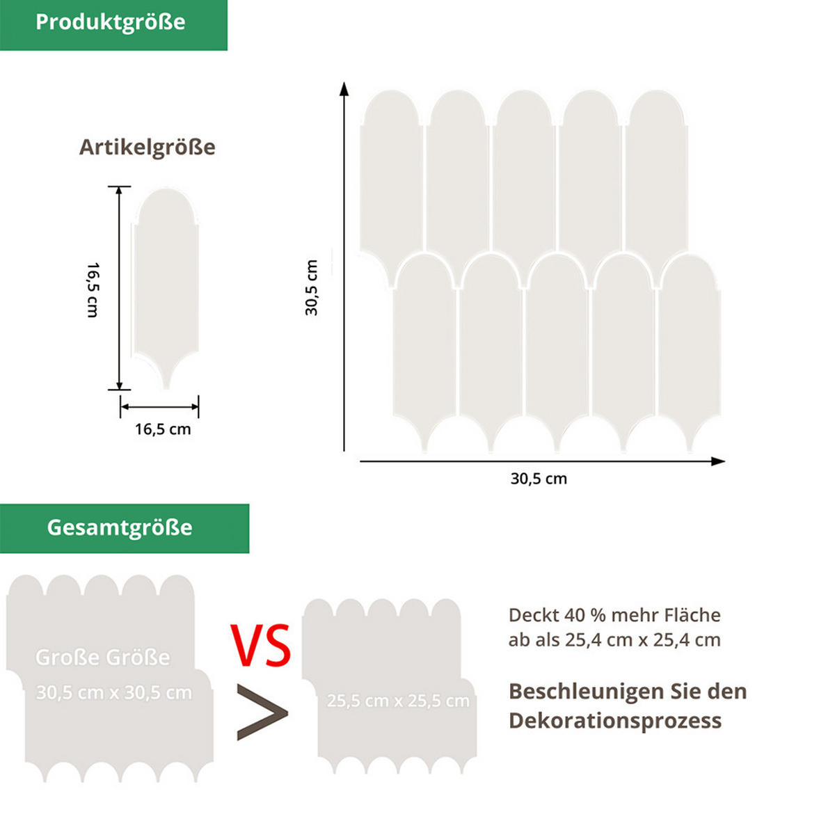 FLIESENAUFKLEBER 1 Stück 30,5 x 30,5 cm Selbstklebende Fliesen - Corbe Beige - Ecru/Beige, Kunststoff (30.5/0.16/30.5cm) - Mazovia