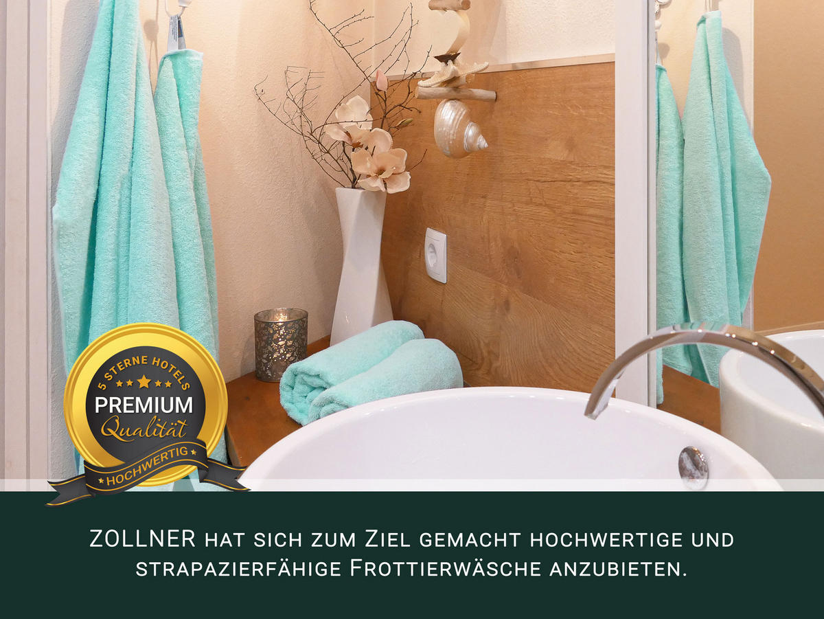 HANDTÜCHER, 10er-Set, 50x100 cm, 100% Baumwolle, Blau - Grün, Textil (50/100cm) - Zollner