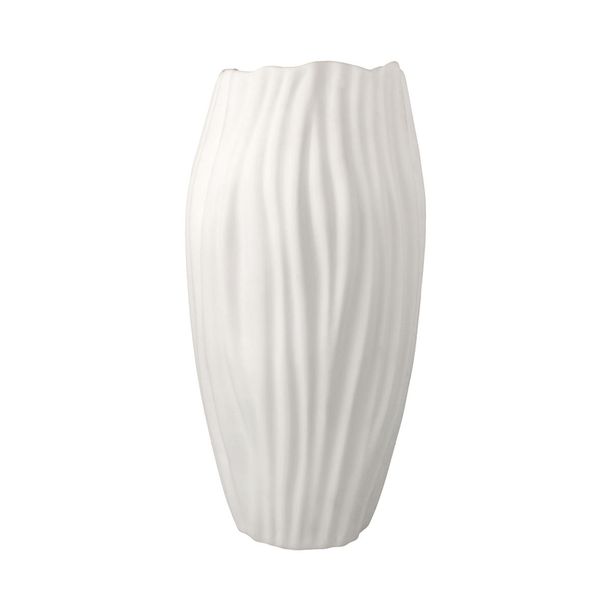 VASE Spirulina, Biskuit-Porzellan, Biskuit Weiß, 30 cm - Weiß, Keramik (30cm) - Goebel
