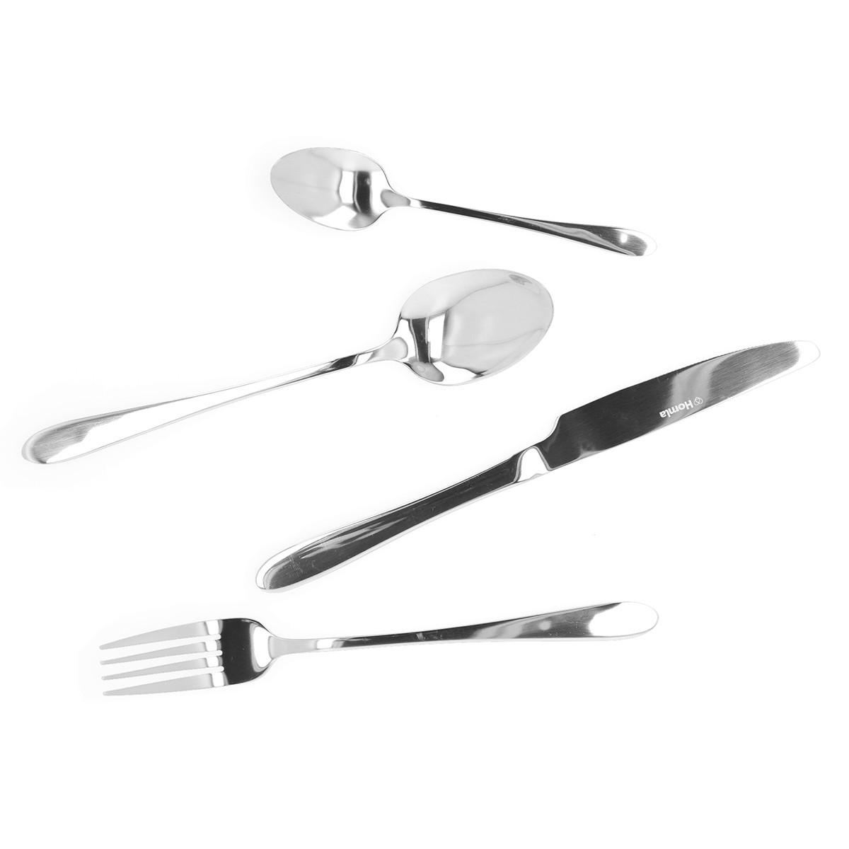 BESTECKSET Abele Silber16-tlg. - Silberfarben, Metall - Homla