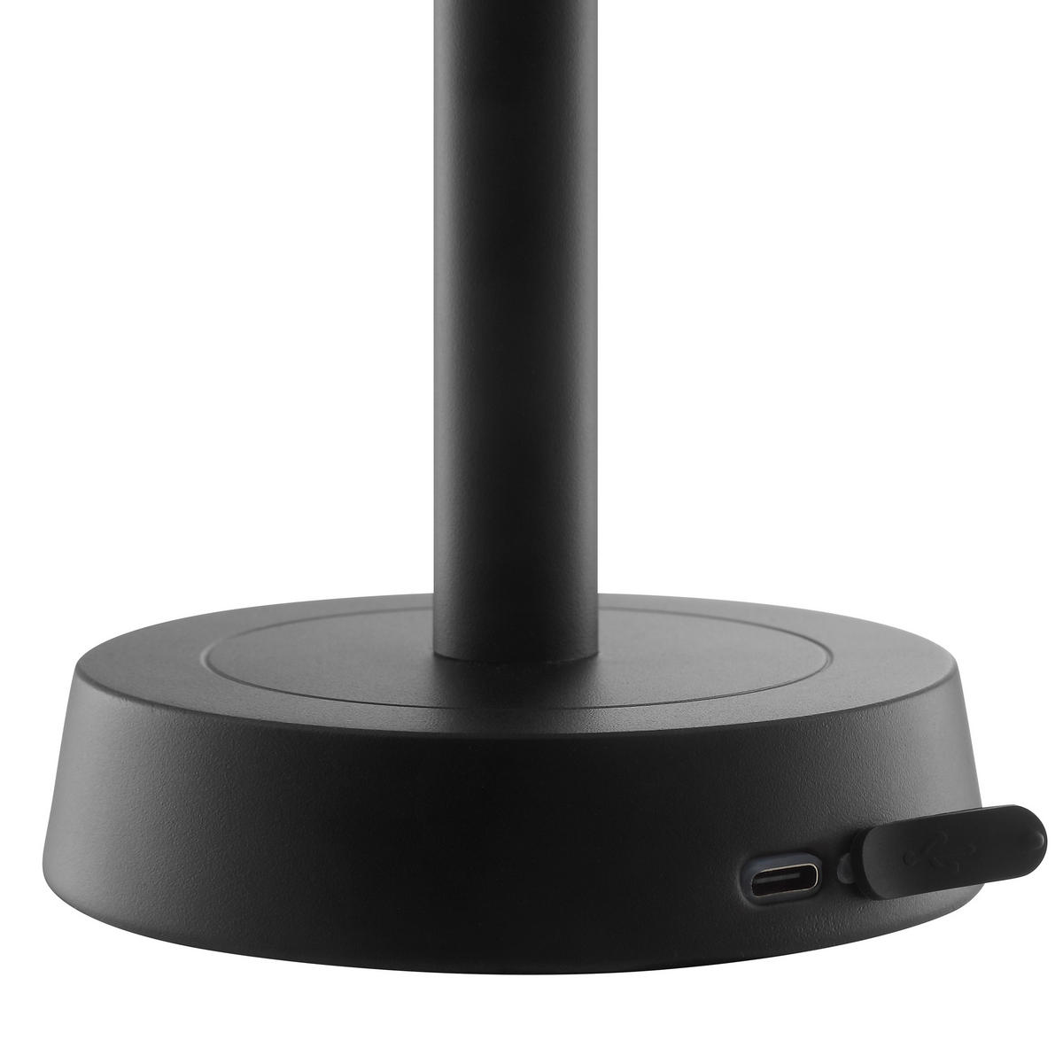 TISCHLEUCHTE Razor Schwarz 12/12/26 cm - Schwarz, Metall (12/12/26cm) - Brilliant