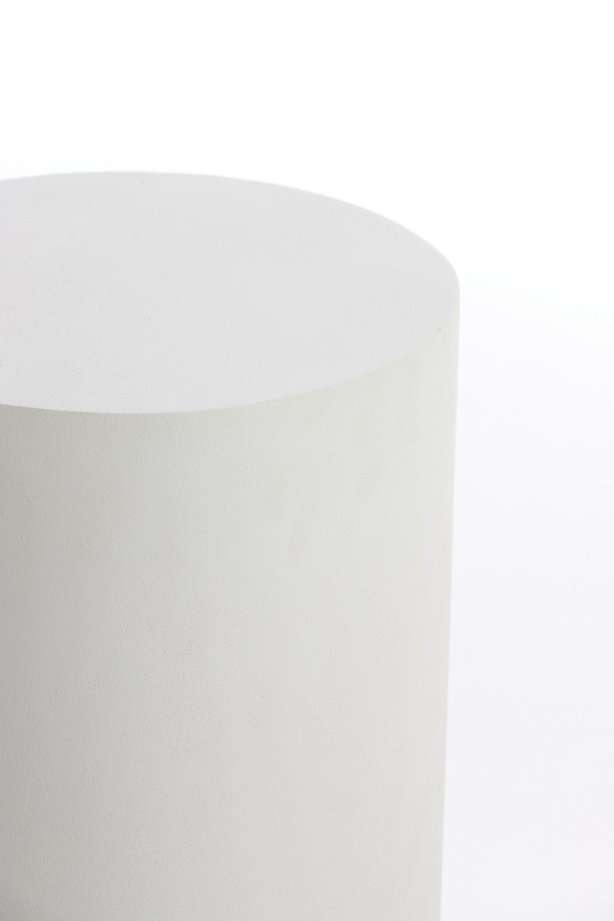 SÄULE Alarios Weiß Ø30/60 cm - Weiß, Metall (30/30/60cm) - Light & Living