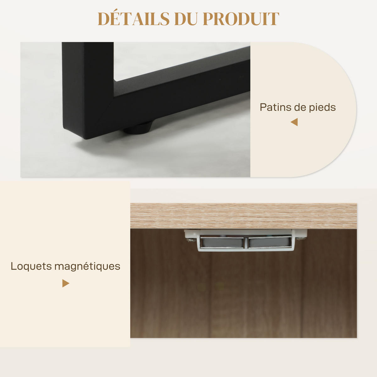 SIDEBOARD Eiche-Optik, 2 Türen, 108/40/80 cm - Eichefarben, Holz (108/80/40cm) - PANGIVO