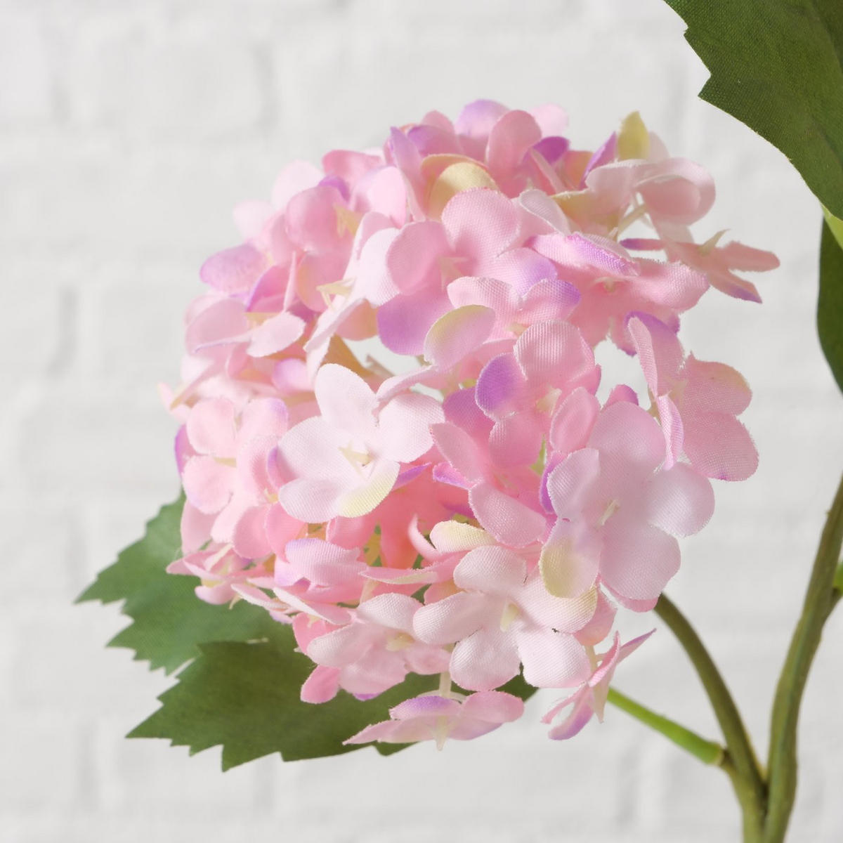 HORTENSIE mit Stiel 13,5/7/35 cm - Rosa, Kunststoff (35cm) - Boltze Home