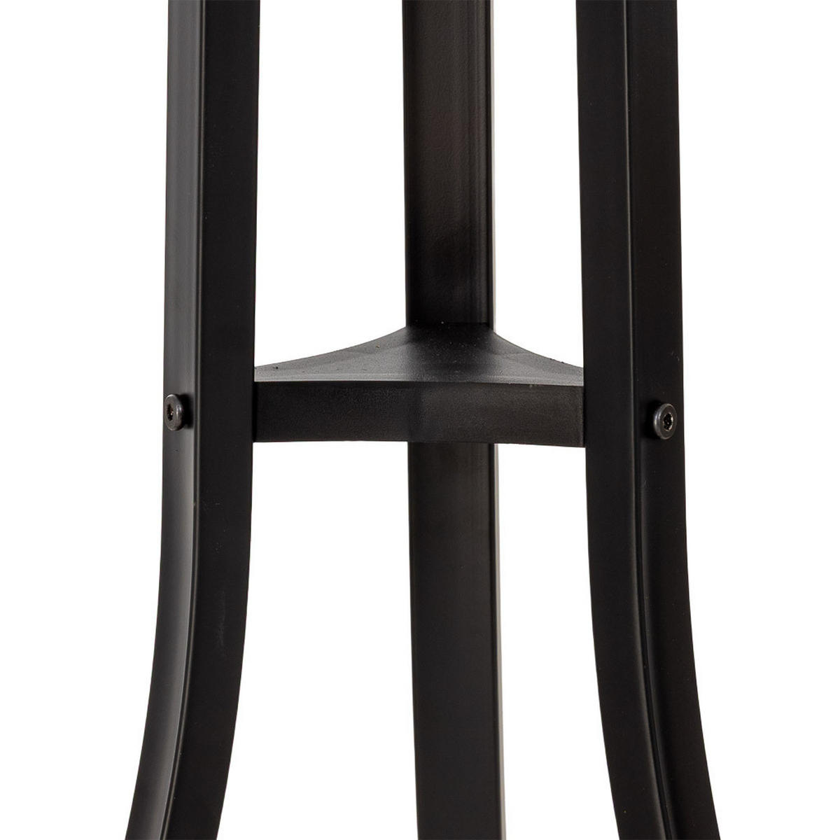 GARDEROBE aus metall 177x63x51cm - Schwarz, Metall (177/51/63cm) - Wanderlust