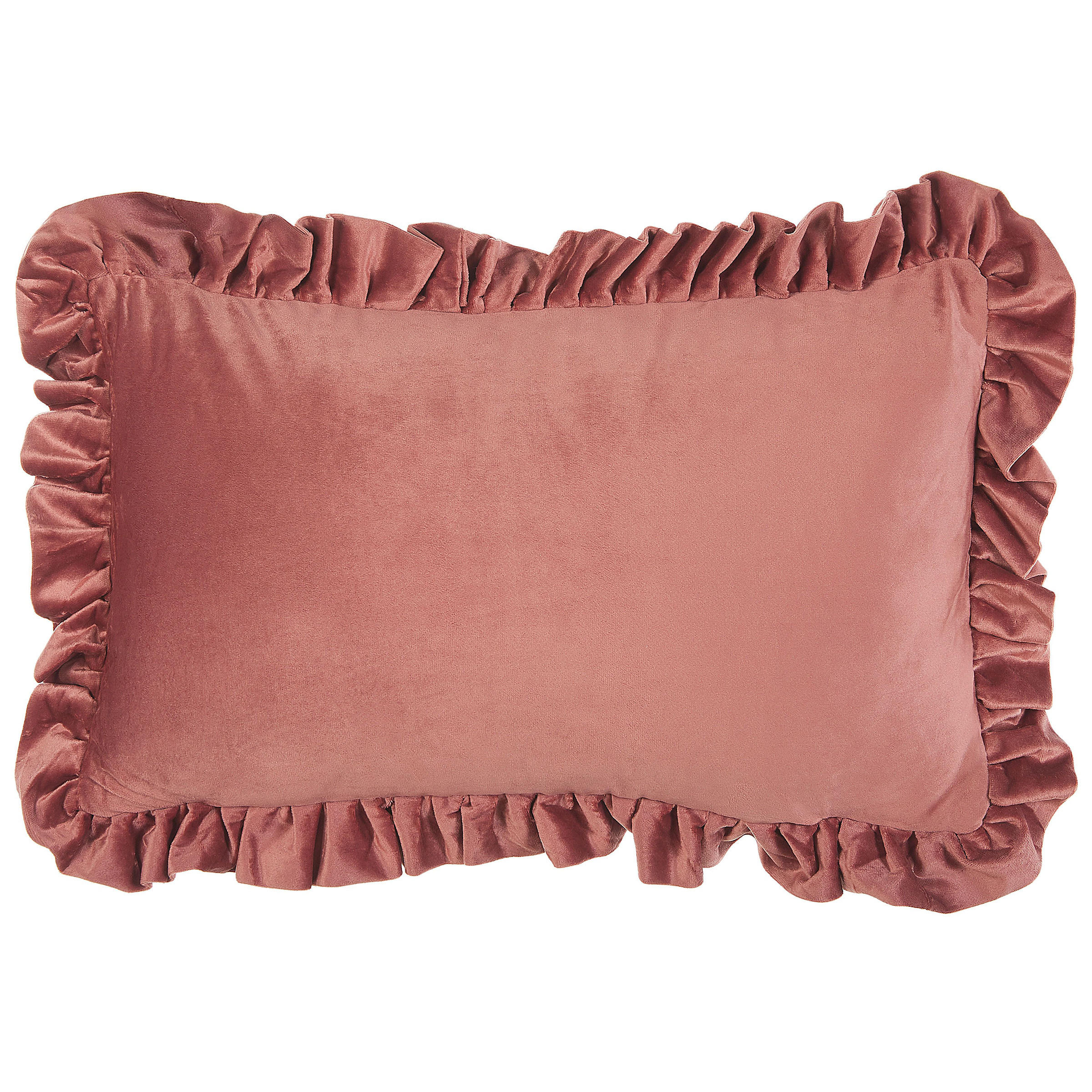 DEKOKISSEN 2er-Set Rosa 30/50 cm Kalanchoe - Pink, Textil (30/50cm) - Beliani