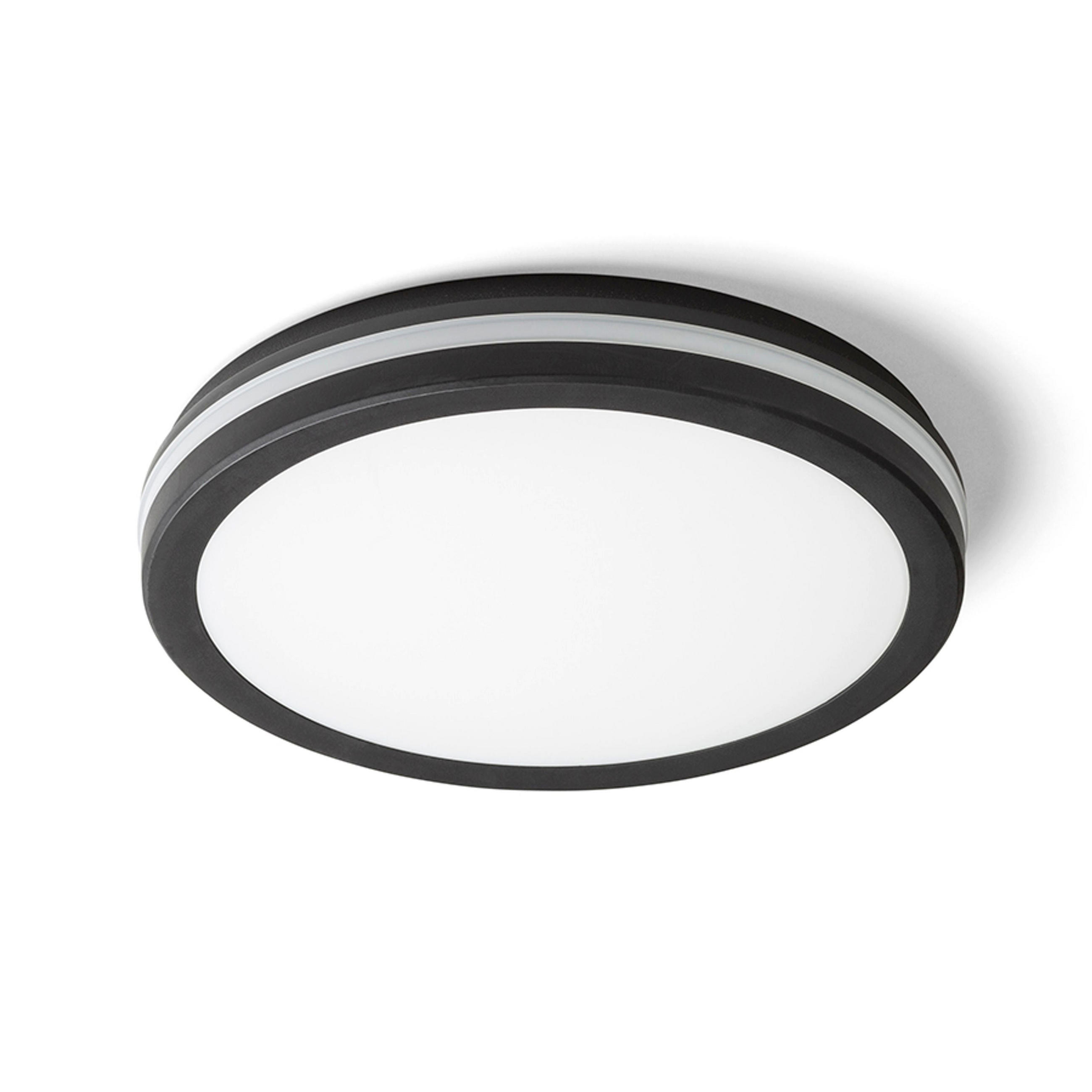 AUSSENLEUCHTE SONO 30 Schwarz Kunststoff 30 W IP65 - Schwarz, Kunststoff (30/30/5cm) - Rendl