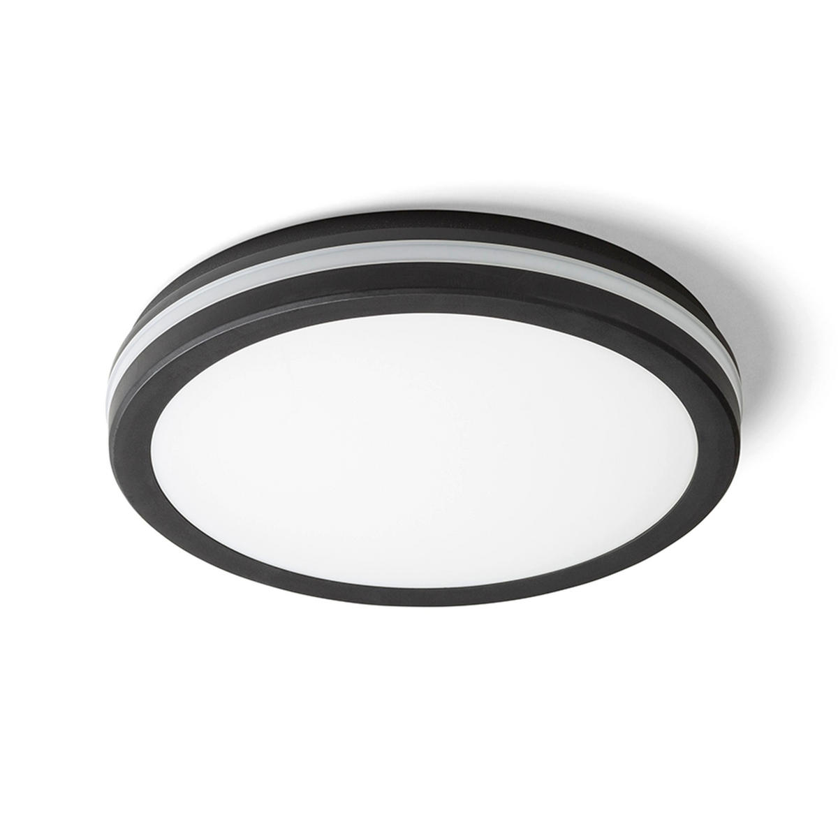 AUSSENLEUCHTE SONO 30 Schwarz Kunststoff 30 W IP65 - Schwarz, Kunststoff (30/30/5cm) - Rendl