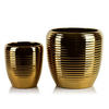 BLUMENTOPF Neva 2er Set Gold 30.5/30.5/30.5 cm Keramik - Goldfarben, Keramik (30.5/30.5/30.5cm) - Mondex
