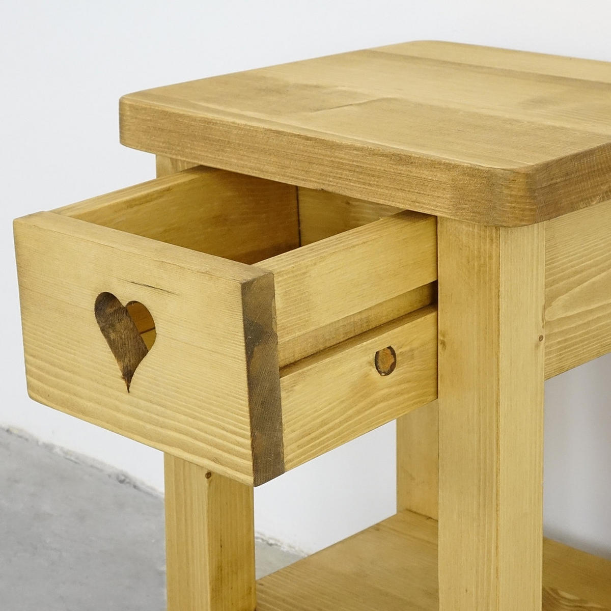 NACHTTISCH aus Massivholz MEXICANA - Honig, Holz (30/45/30cm) - Seart