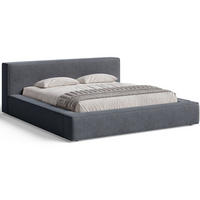 POLSTERBETT Mali 180x200 Dunkelgrau - Dunkelgrau, Textil (180/200cm) - Graingold