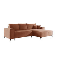 ECKSOFA Fiore - Altrosa, Holzwerkstoff/Textil (294/185cm) - Fun Möbel