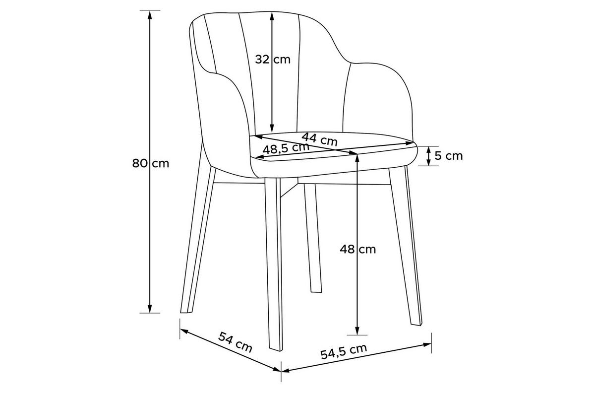 POLSTERSTUHL LONIS Esszimmerstühle 2er Set - Schwarz, Holz/Textil (55/82/54cm) - KONSIMO®