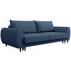 3-SITZER SCHLAFSOFA Cortez dunkelblau - Schwarz/Dunkelblau, Textil (251/76/95cm) - Beautysofa