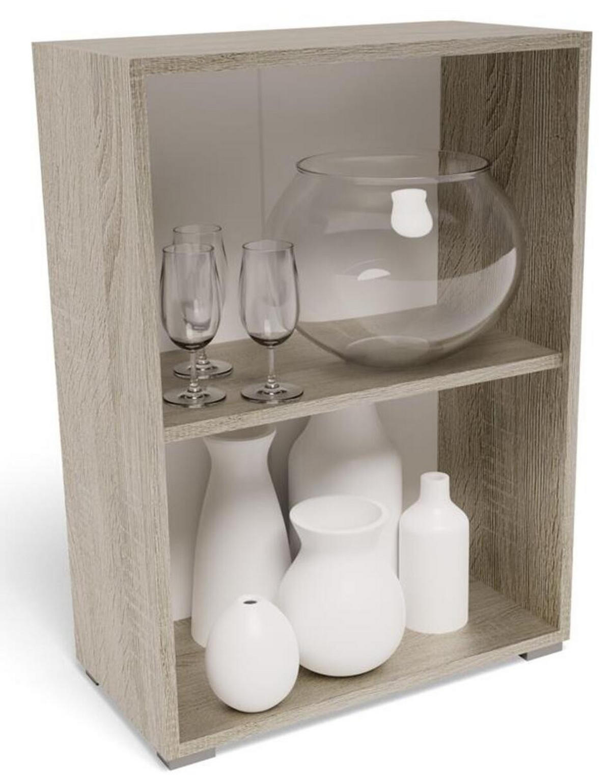 BÜCHERREGAL 80 EX3 Sonoma Eiche 60/30/80 cm - Sonoma Eiche, Holzwerkstoff (60/80/30cm) - Matkam Möbel