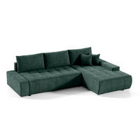 ECKSOFA Jonas 4 Sitzplätze Grün - Grün, Holzwerkstoff (265/185cm) - Petits-meubles