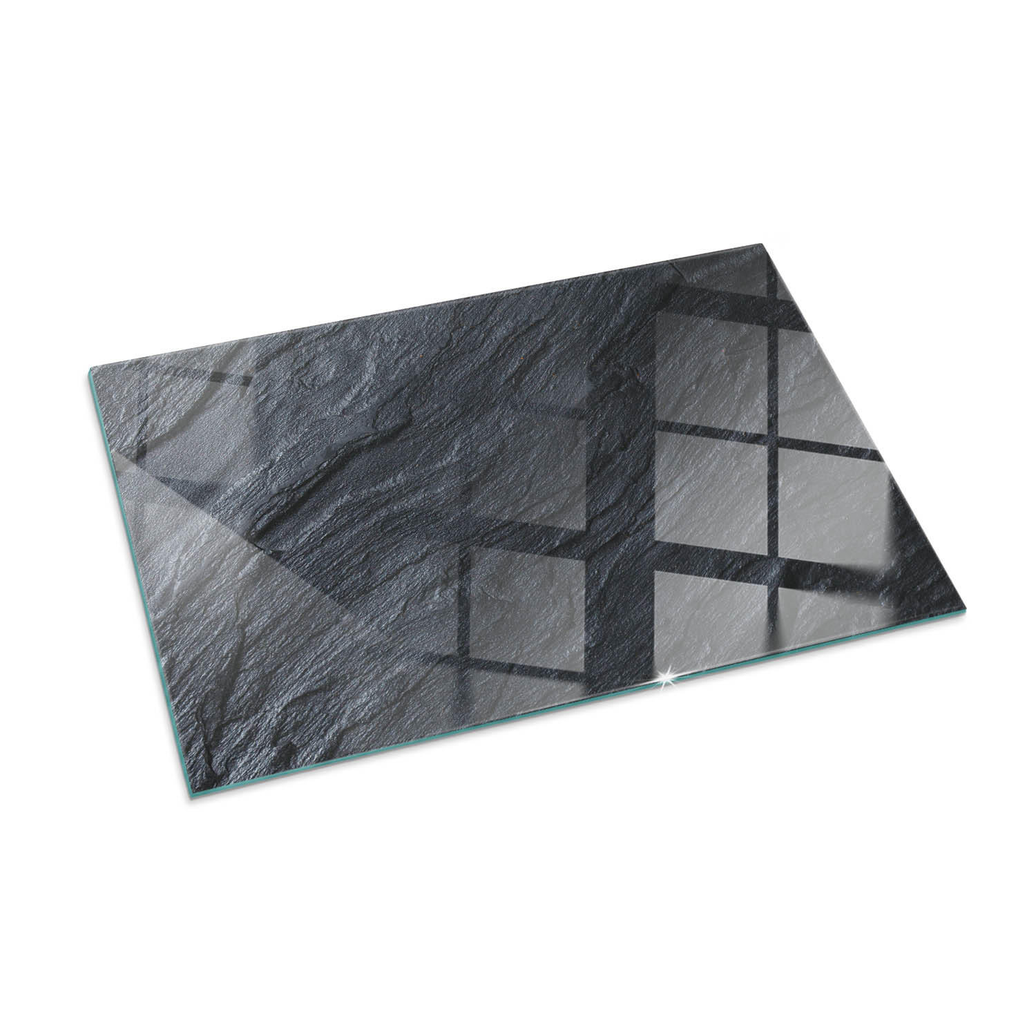 ArtPrintCave Glasplatte Schwarz 100x70x0.4 cm