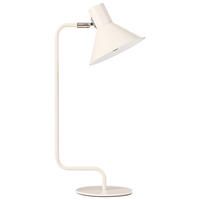 SCHREIBTISCHLAMPE Metall Cremeweiß Rimava - Creme, Metall (17/17/51cm) - Beliani