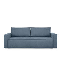 3-SITZER-SOFA NAPI II mit Schlaffunktion, hellblau - Hellblau, Textil (228/89/101cm) - KONSIMO®