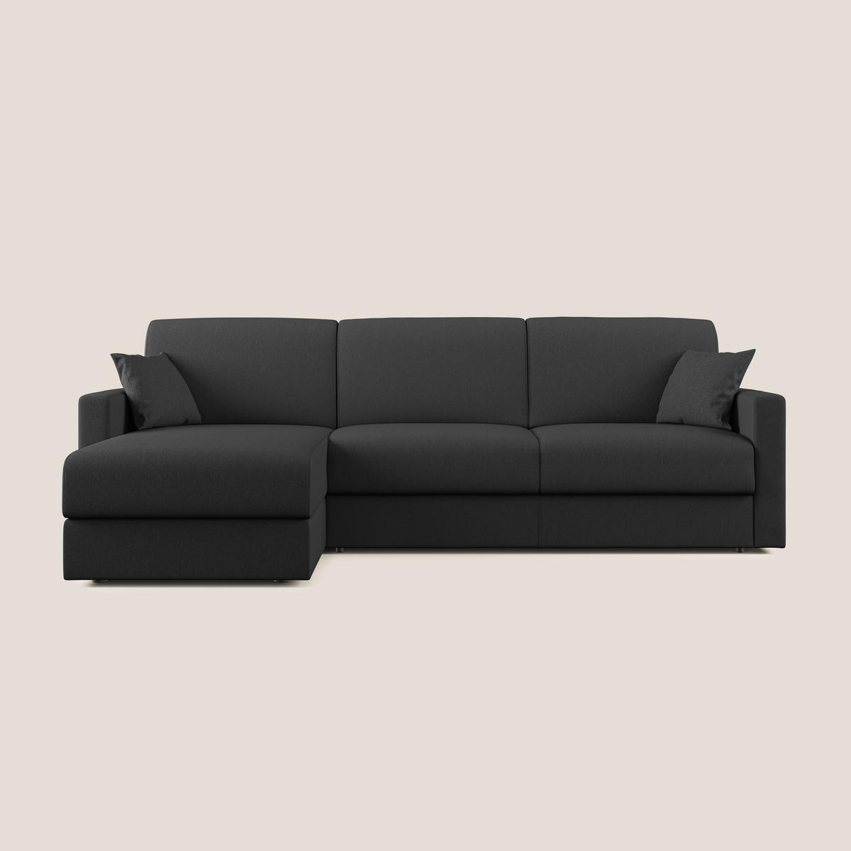 ECKSOFA LINKS Chris - Anthrazit, Textil (268/96cm) - Divani.store