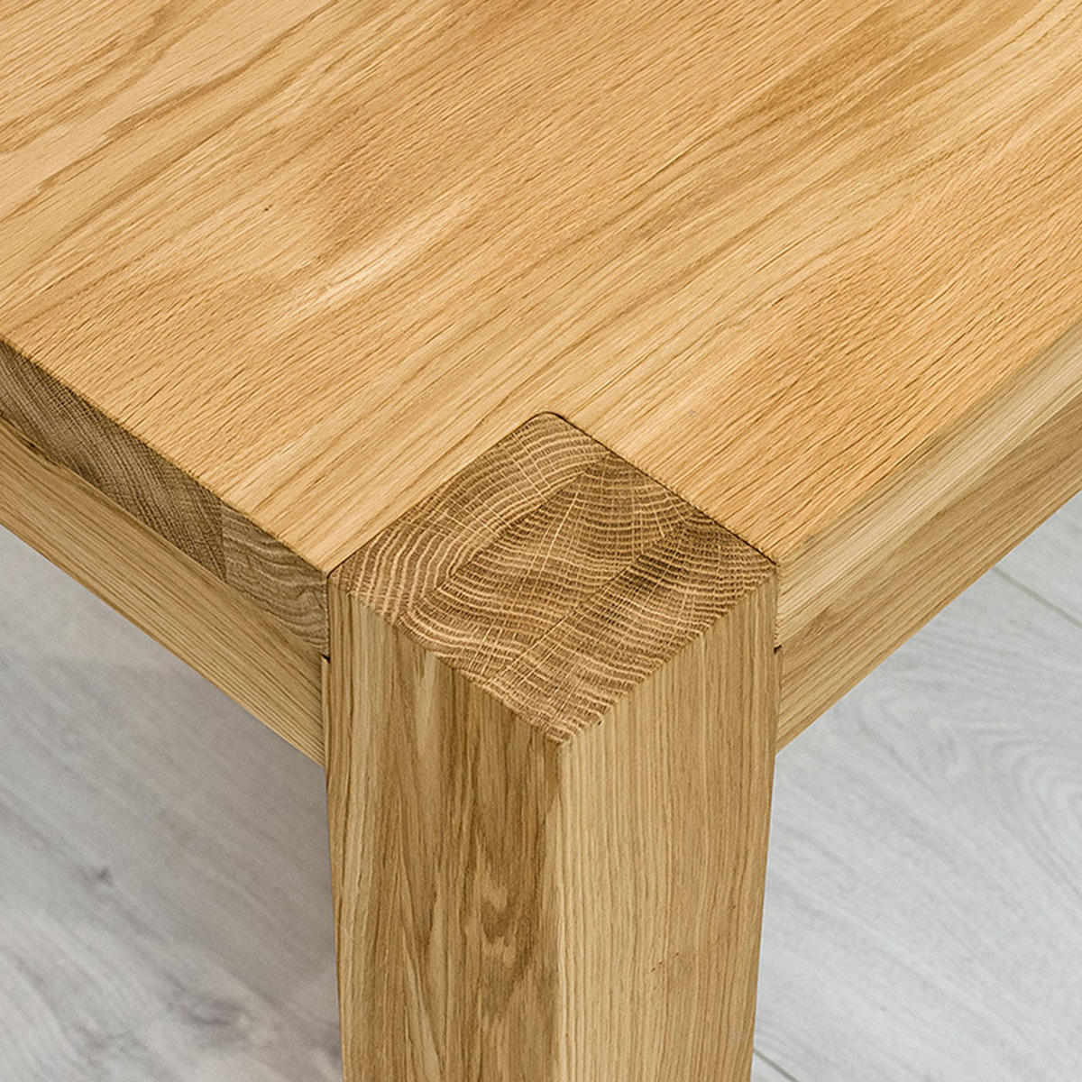 ESSTISCH Gustav aus massivem Eichenholz 160x80 cm - Eichefarben/Braun, Holz (160/80/75cm) - Danzz