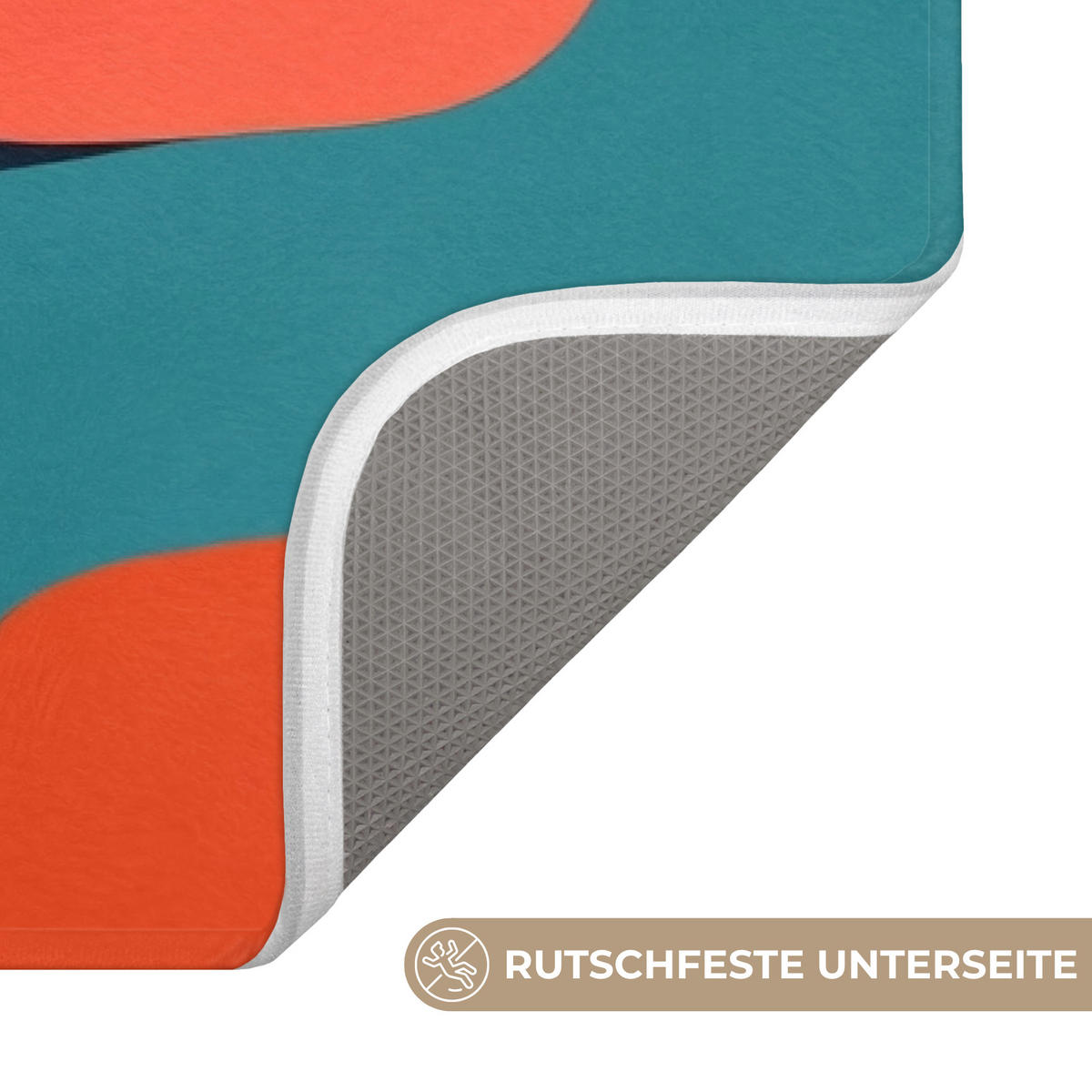 KOUPELNOVÁ PŘEDLOŽKA Tvary - barevné - abstraktní - letadla 90x60 cm - různobarevná, textil/plast (90/60cm) - OnlyWow