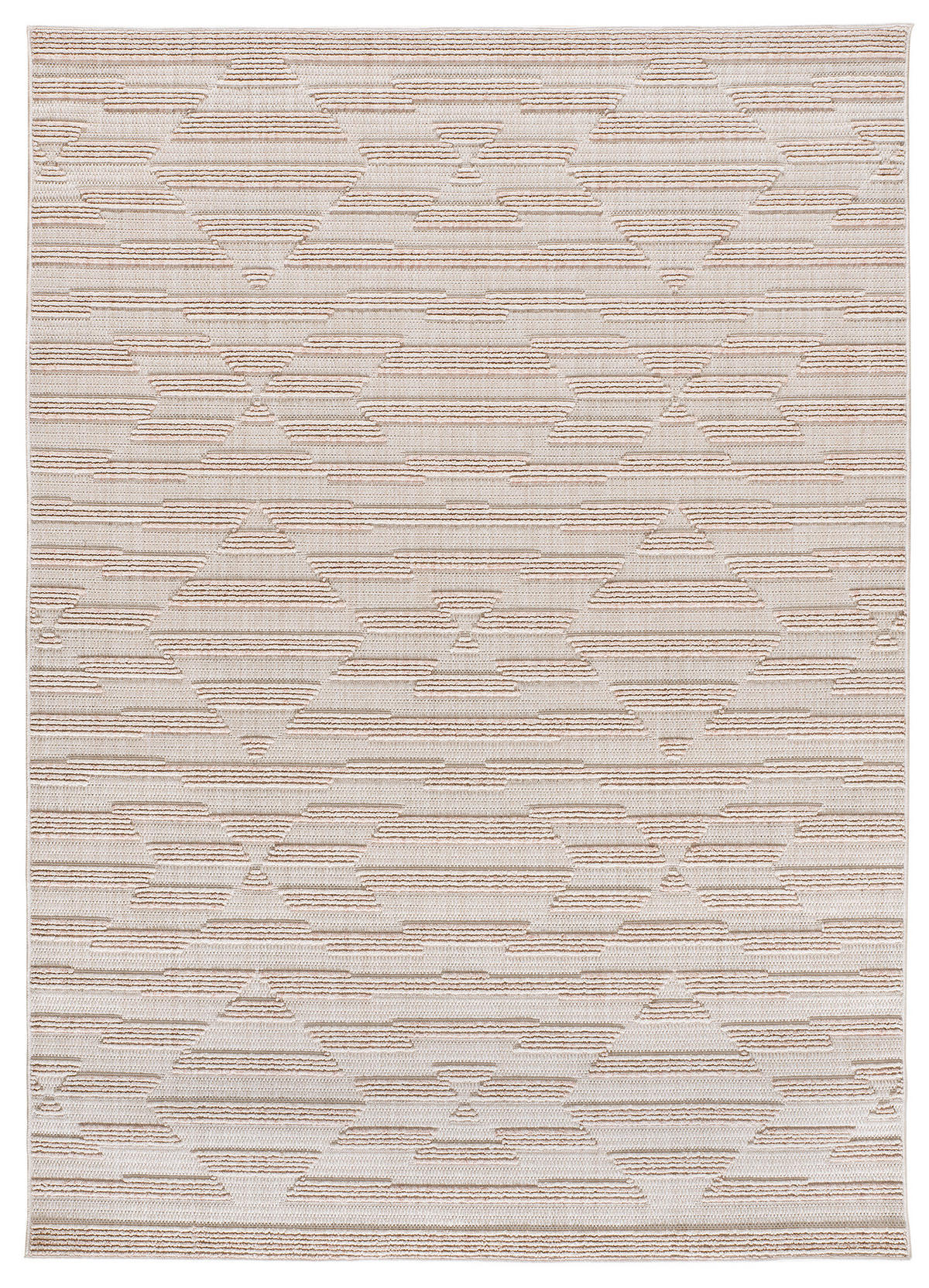 VINTAGE-TEPPICH Beige Element 77/150 cm - Beige, Naturmaterialien/Textil (77/150cm) - Atticgo