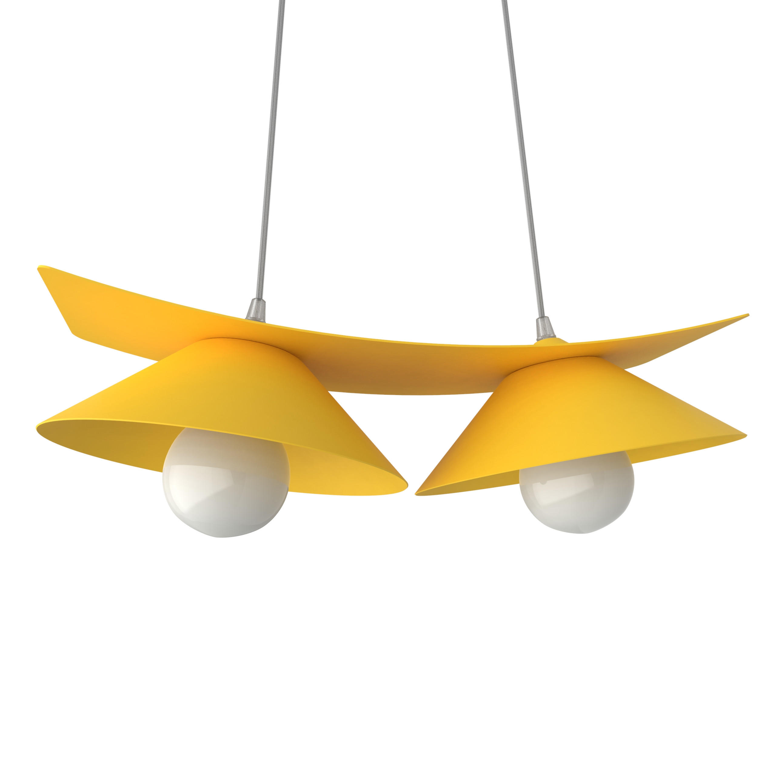 HÄNGELEUCHTE - Gelb, Metall (25/50/16cm) - Lumicom