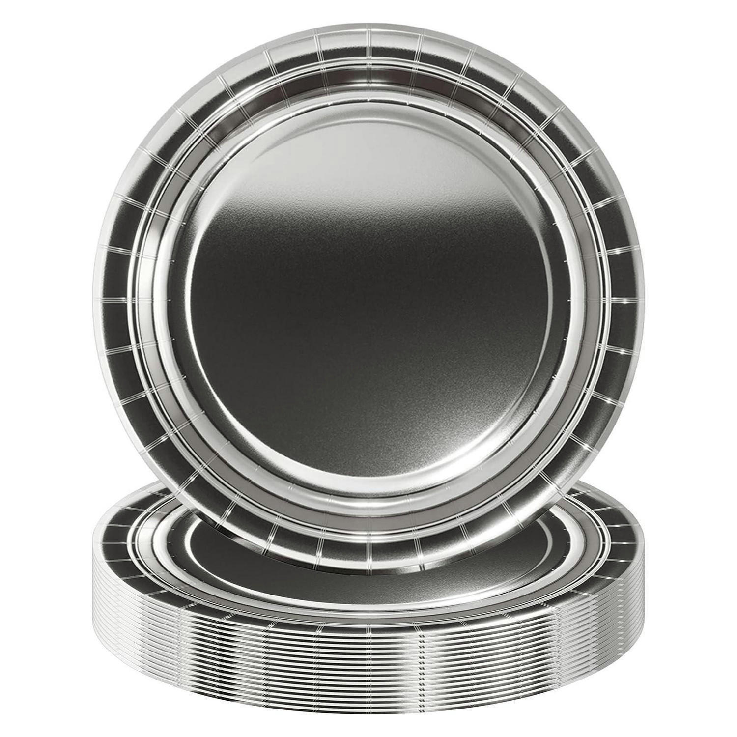 PAPPTELLER 16-teiliges Set 23 cm Silber - Silberfarben, Karton (22.9/1/22.9cm)