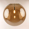 PENDELLEUCHTE Orb Chrom/Amber Ø 50cm - Chromfarben/Orange, Glas (50/50/50cm) - s.luce
