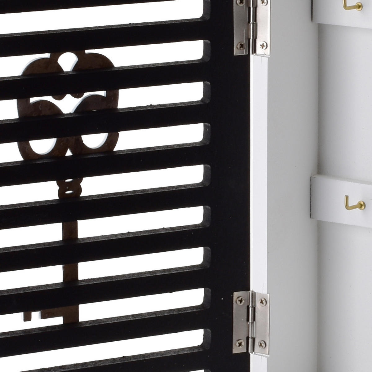 SCHLÜSSELKASTEN Stacy Schwarz 19.5/6/28 cm Holz - Schwarz, Holz (6/28/19.5cm) - Mondex