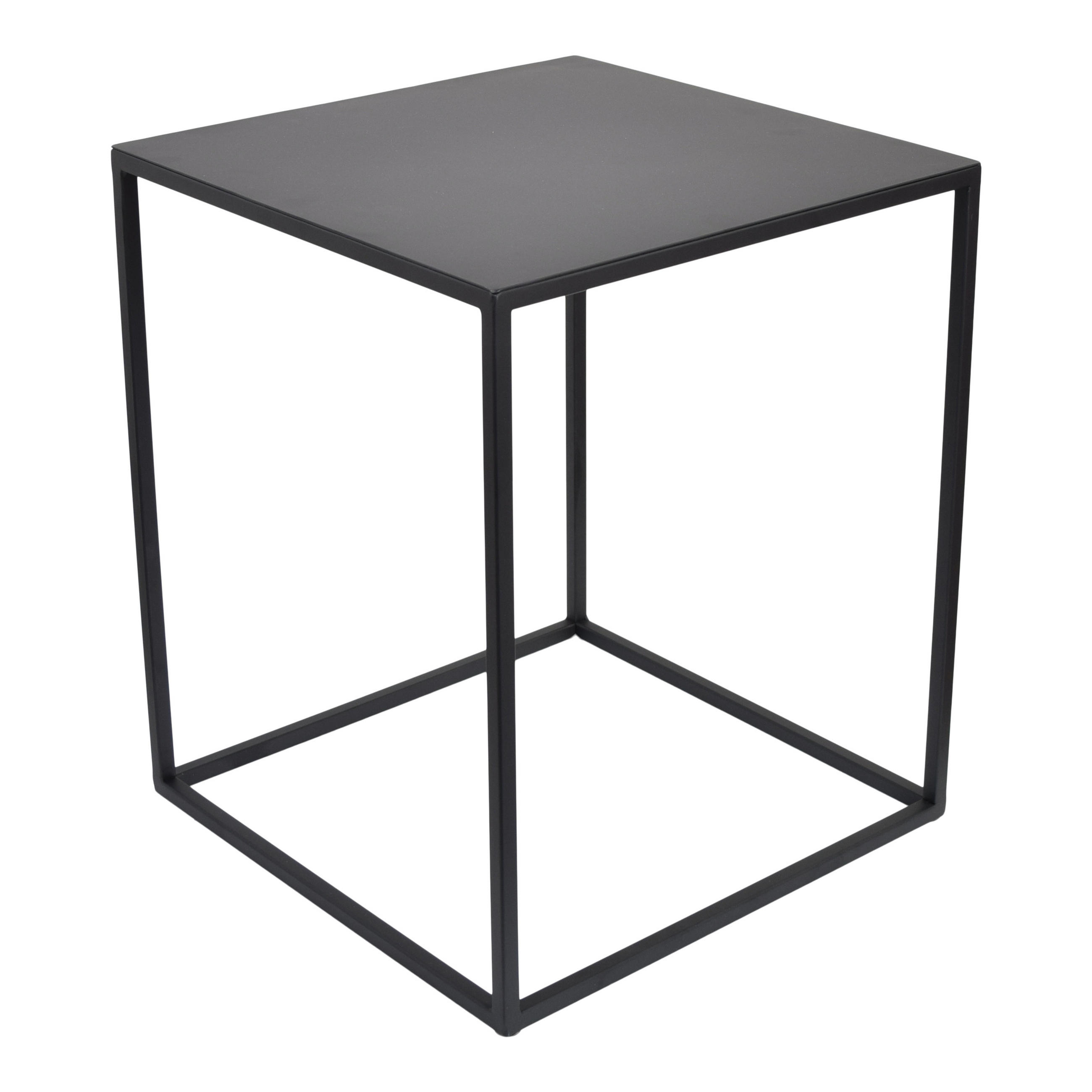 BEISTELLTISCH Aron Schwarz - Schwarz, Metall (38/38/40cm) - LOFT42