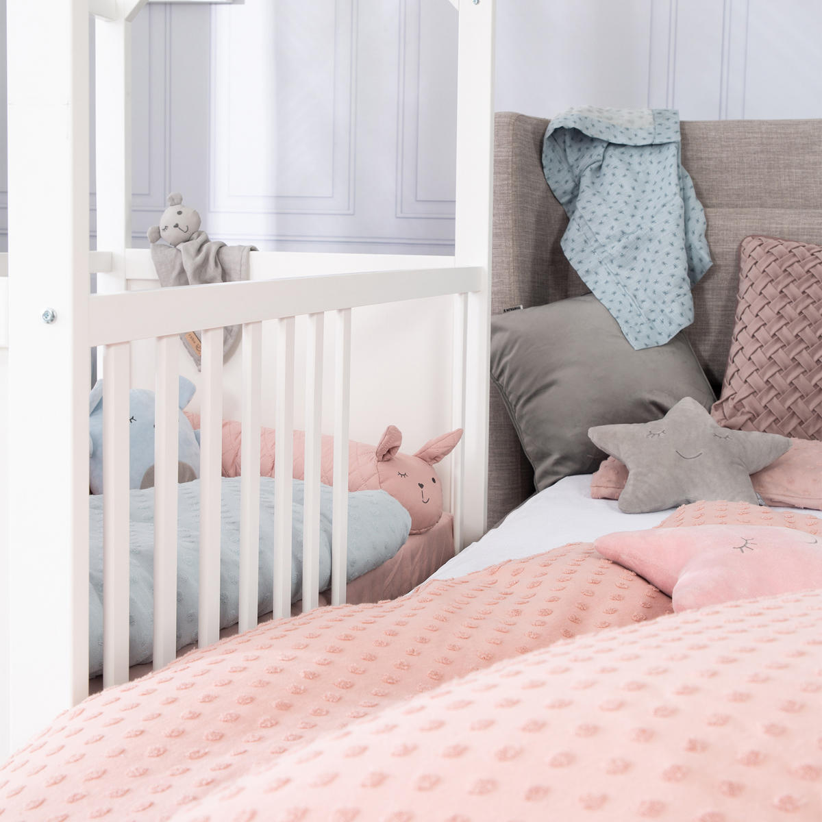 HAUSBETT 60 x 120 cm weiß - Weiß, Holzwerkstoff (60/120cm) - Roba