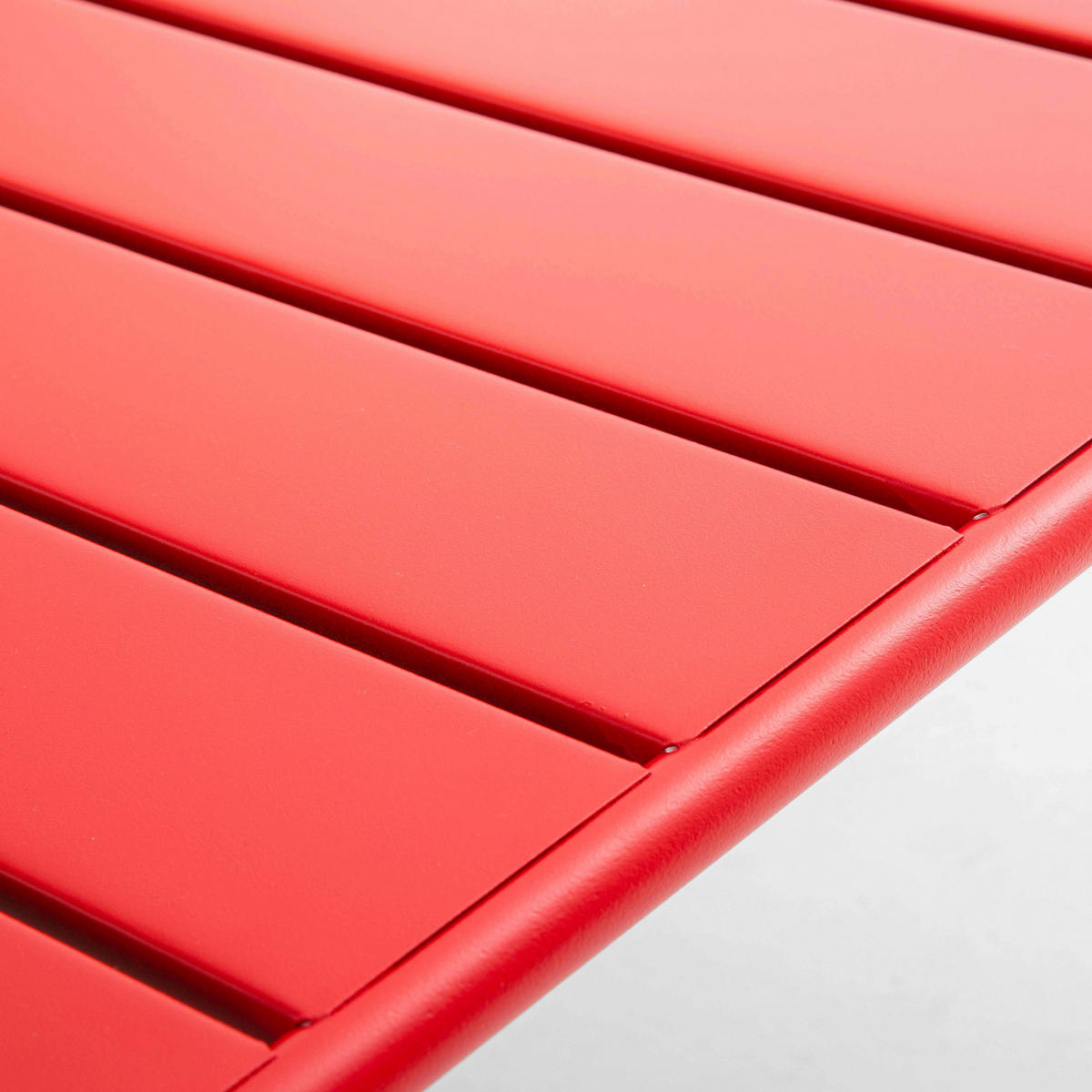 GARTEN-LOUNGETISCH, Rot - Rot, Metall (90/50/40cm) - Oviala