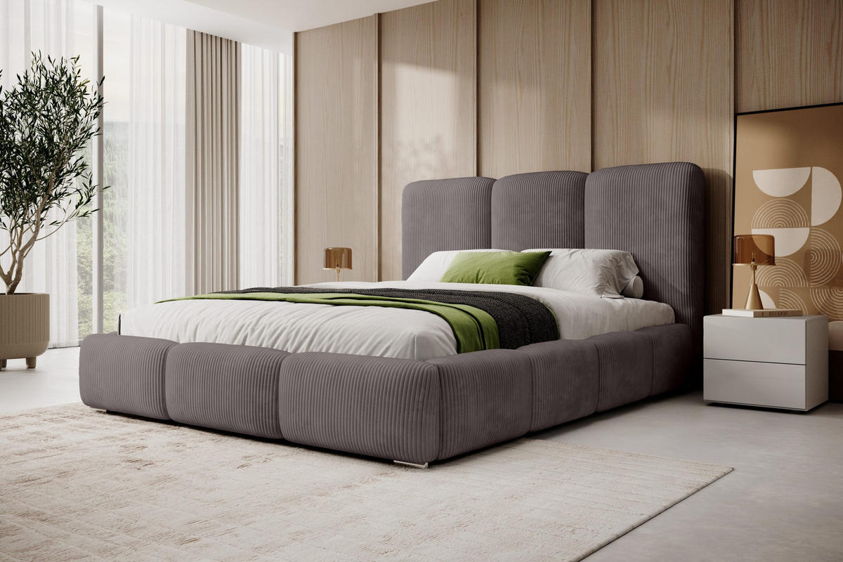 POLSTERBETT Doppelbett Walmer 180x200 cm Cappuccino - Hellbraun, Textil (180/200cm) - Fedve