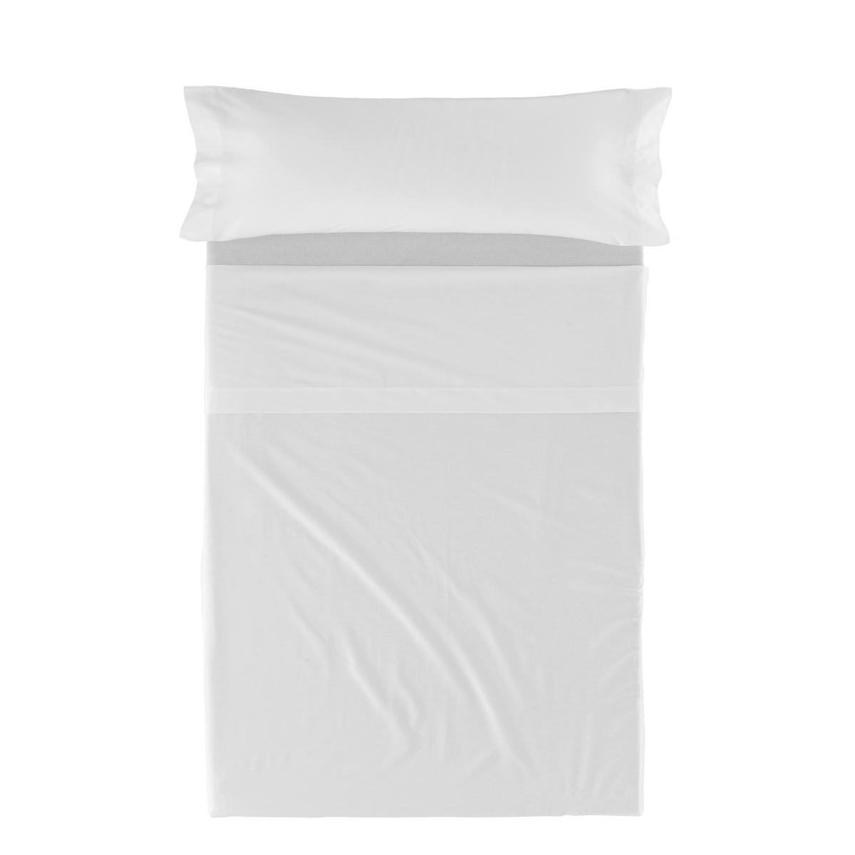 BETTWÄSCHE 2er-Set teiliges basic 180x270 cm weiss - Weiß, Textil (180/270cm) - Happy Friday