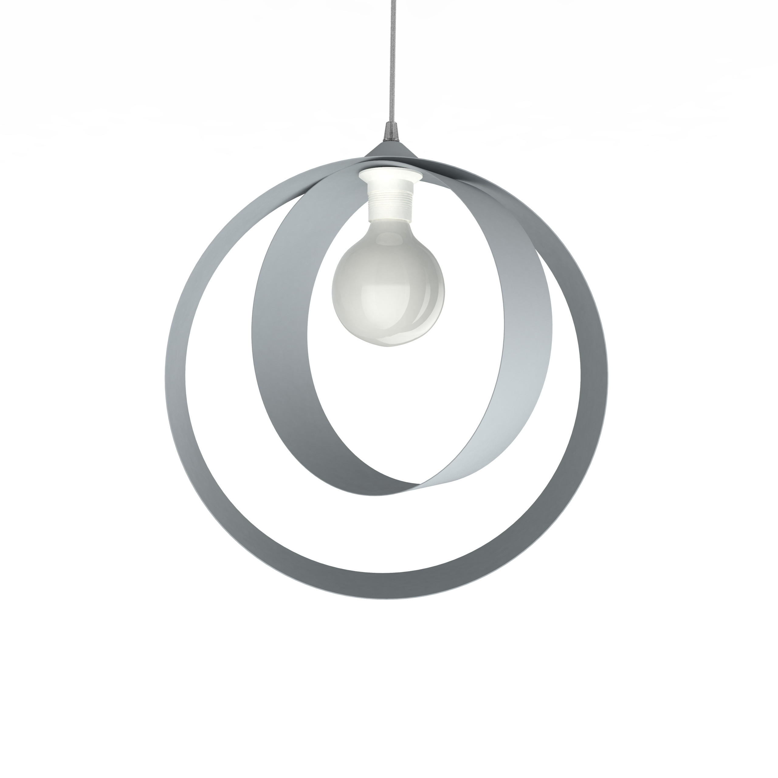 HÄNGELEUCHTE Nucleo - Grau, Metall (7/40/40cm) - Lumicom