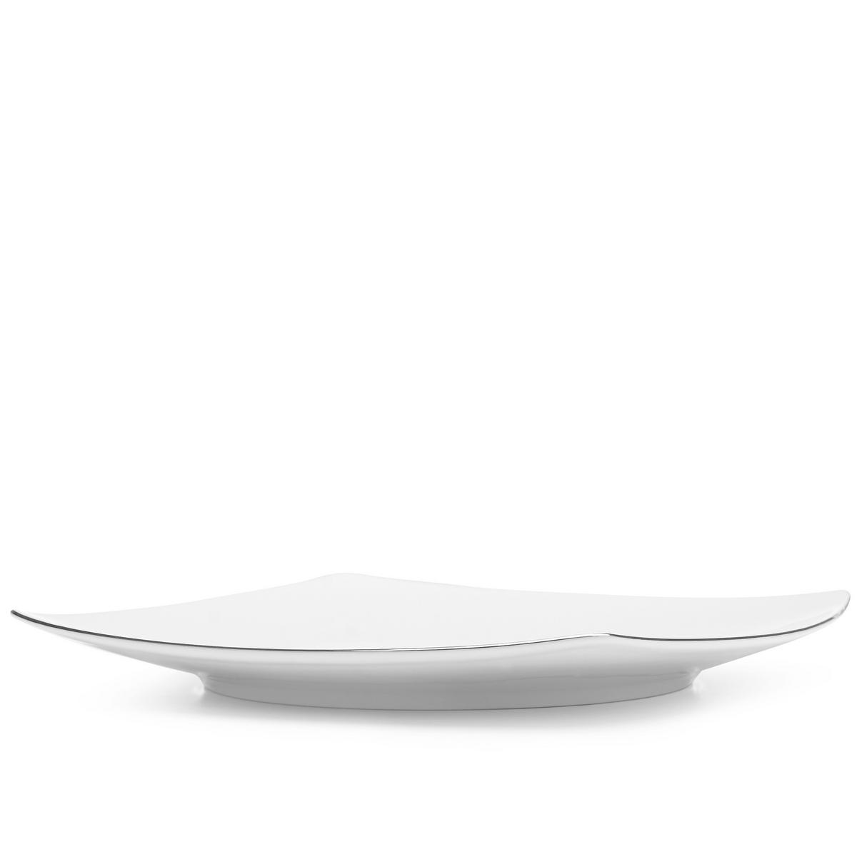 TAFELSERVICE CARLINA 6-Personen 12-tlg - Silberfarben/Weiß, Keramik (25.5/2/25.5cm) - KONSIMO®