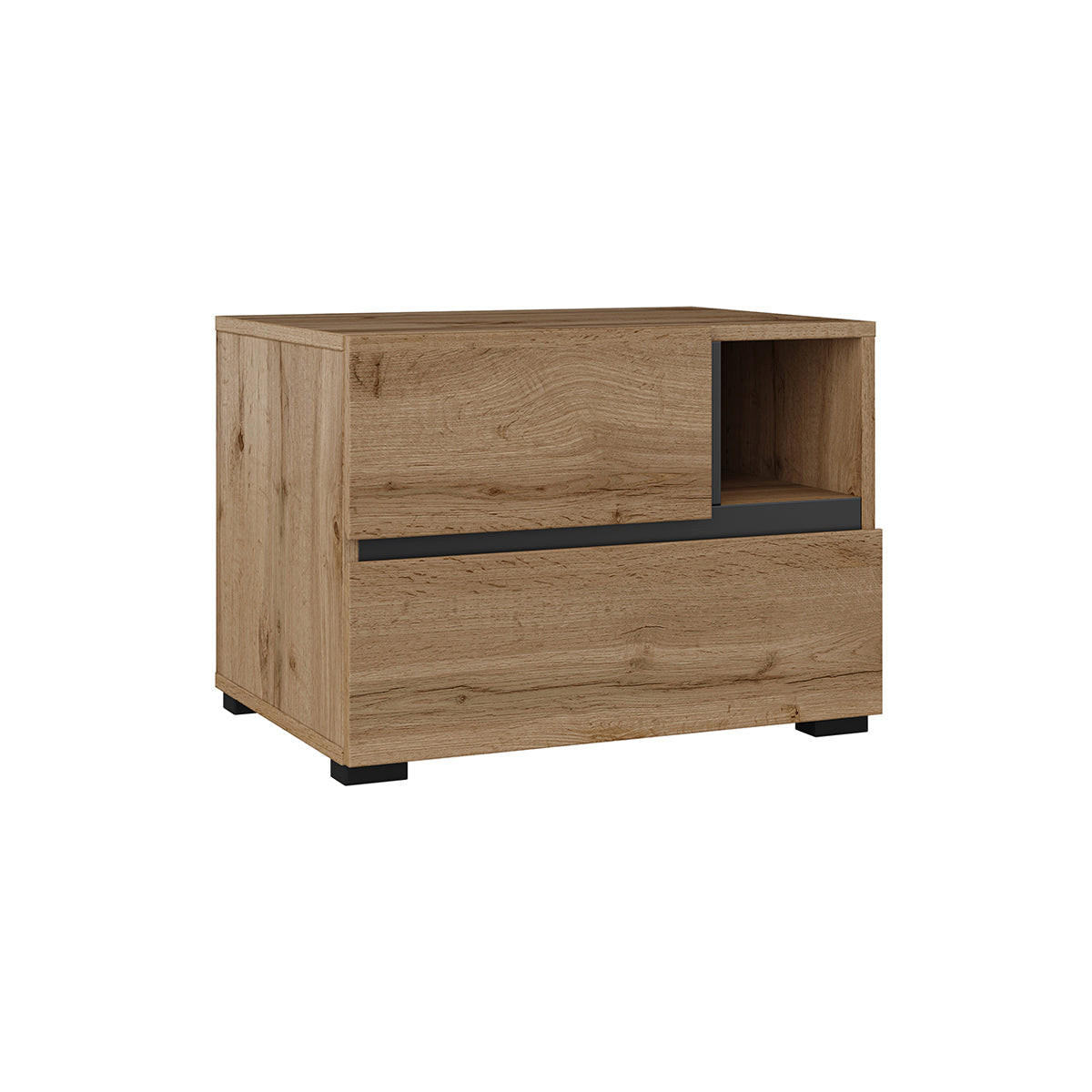 NACHTTISCH Lilia Holz - Braun, Holzwerkstoff (55/40/40cm) - Petits-meubles