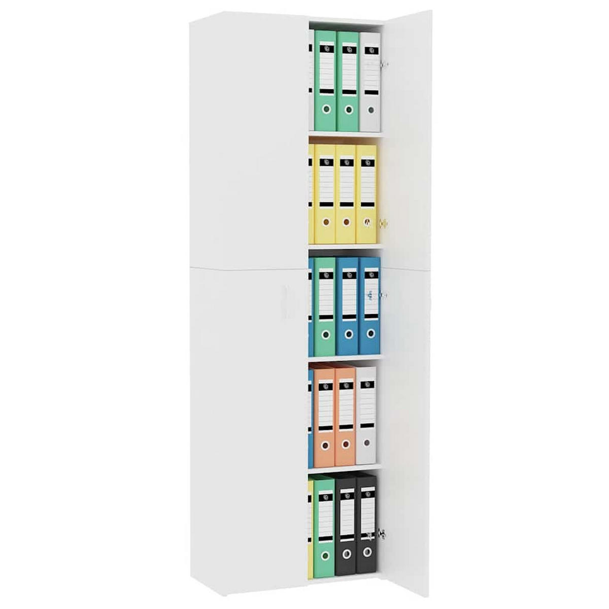 TV-SCHRANK Weiss 60/32/190 Cm Holzwerkstoff - Weiß, Holzwerkstoff (32/190/60cm) - vidaXL