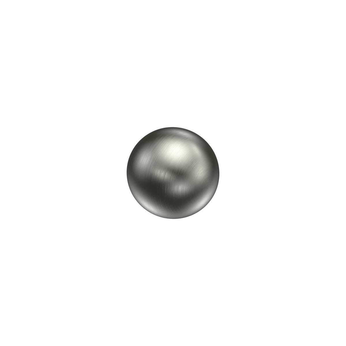 ENDSTÜCKE FÜR GARDINENSTANGEN 16 mm Ø, Puros Edelstahl, Packung 2 Stück - Edelstahlfarben, Metall (3.1/3.3/3.3cm) - INTERDECO