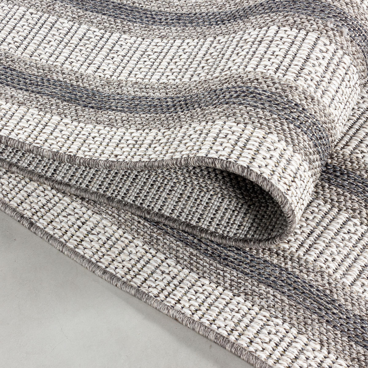 OUTDOORTEPPICH LIRIA, mit Bordüre, Creme, 240 x 340 cm - Beige, Textil (340/240cm) - KADIMA DESIGN