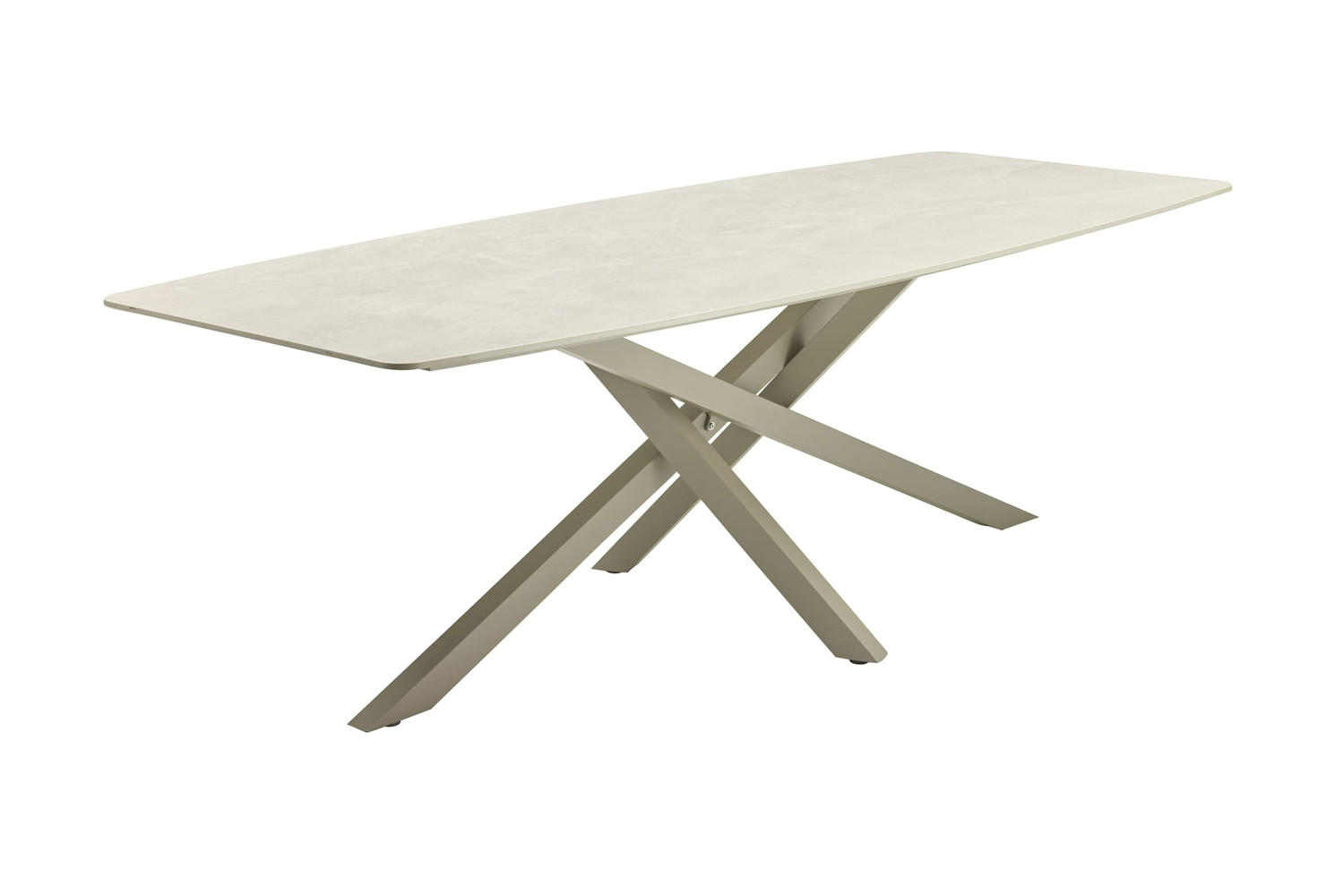 GARTENTISCH Concord 200x100x75cm, Stein, Taupe - Taupe, Stein (100/200/75cm) - dasmöbelwerk